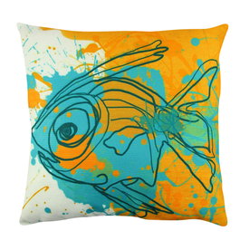 Aberto Design Cojín Multicolor 43 x 43 cm